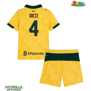 AC Milan Samuele Ricci #4 Tredjeställ Barn 2025-26 Kortärmad (+ Korta byxor)